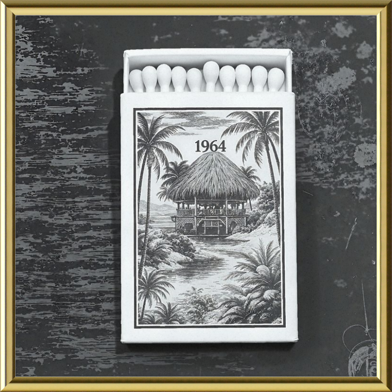 TIKI Matchbook Framed Art