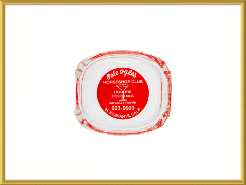 Pete Ogle's Horseshoe Club Ashtray Wall Art