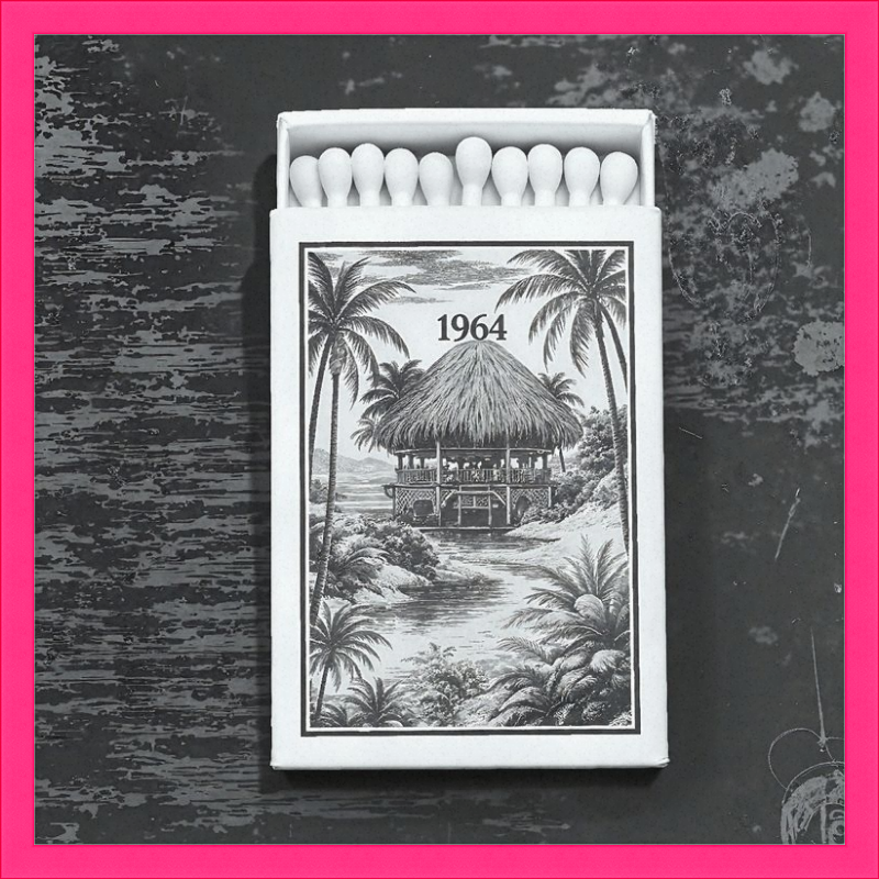TIKI Matchbook Framed Art