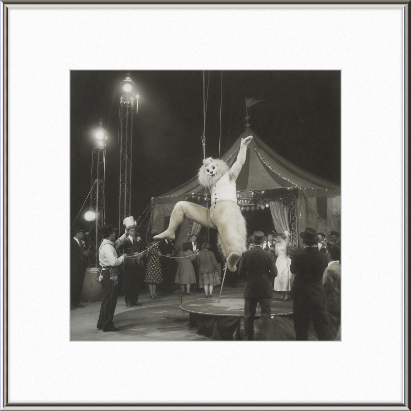 1900's Circus Oddity Framed Wall Art