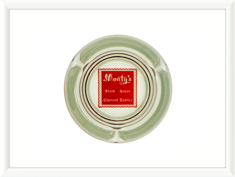 Monty's Steak House Charcoal Broiler Ashtray Wall Art
