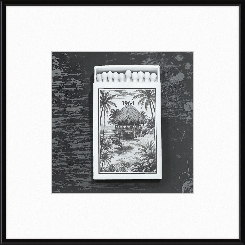 TIKI Matchbook Framed Art