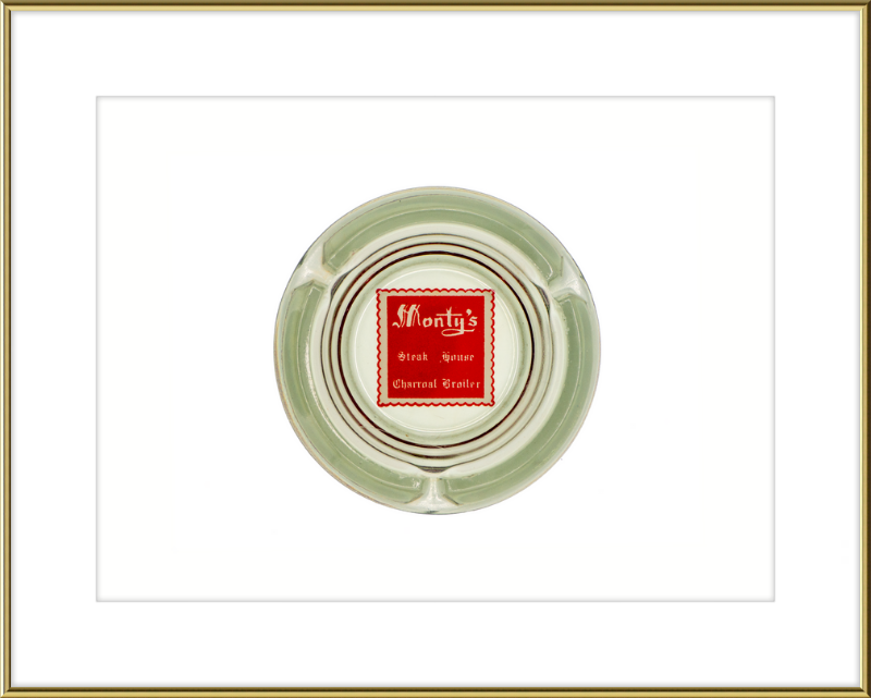 Monty's Steak House Charcoal Broiler Ashtray Wall Art