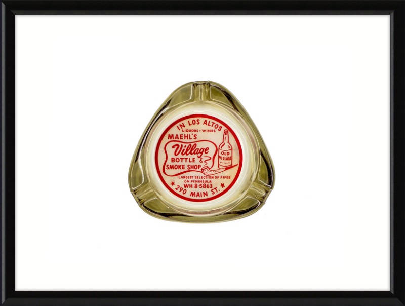 Maehl's Village Bottle & Smoke Shop Ashtray Wall Art