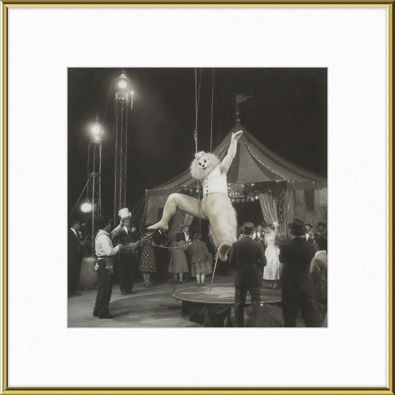 1900's Circus Oddity Framed Wall Art