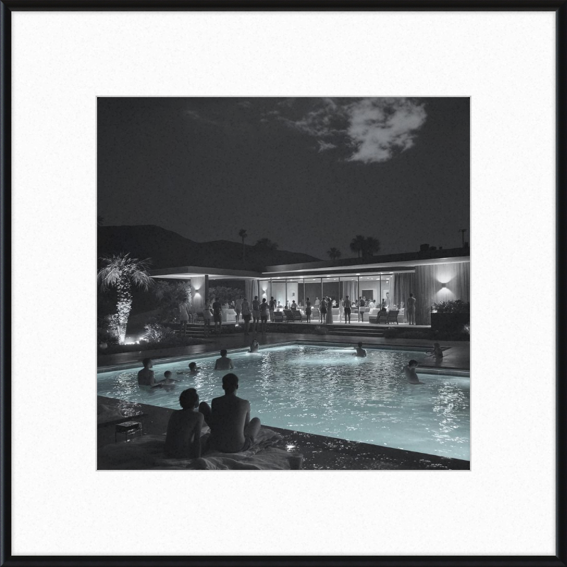 Palm Springs Pool Party Framed Art