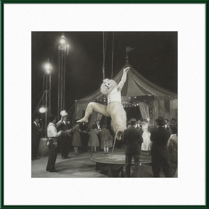 1900's Circus Oddity Framed Wall Art