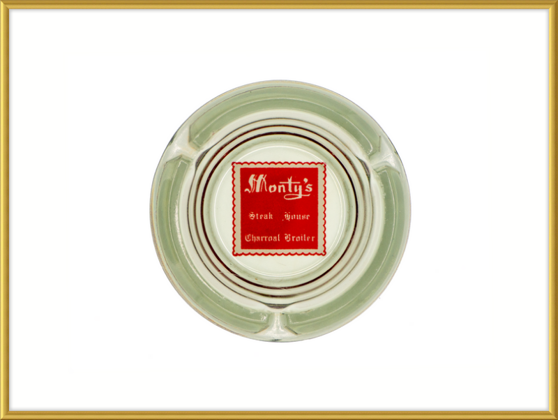 Monty's Steak House Charcoal Broiler Ashtray Wall Art