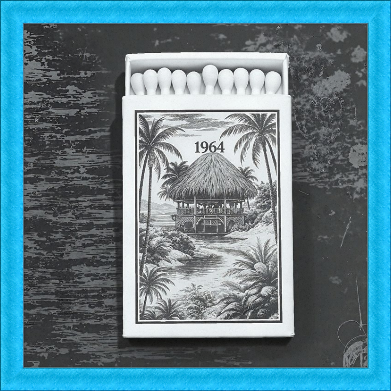 TIKI Matchbook Framed Art