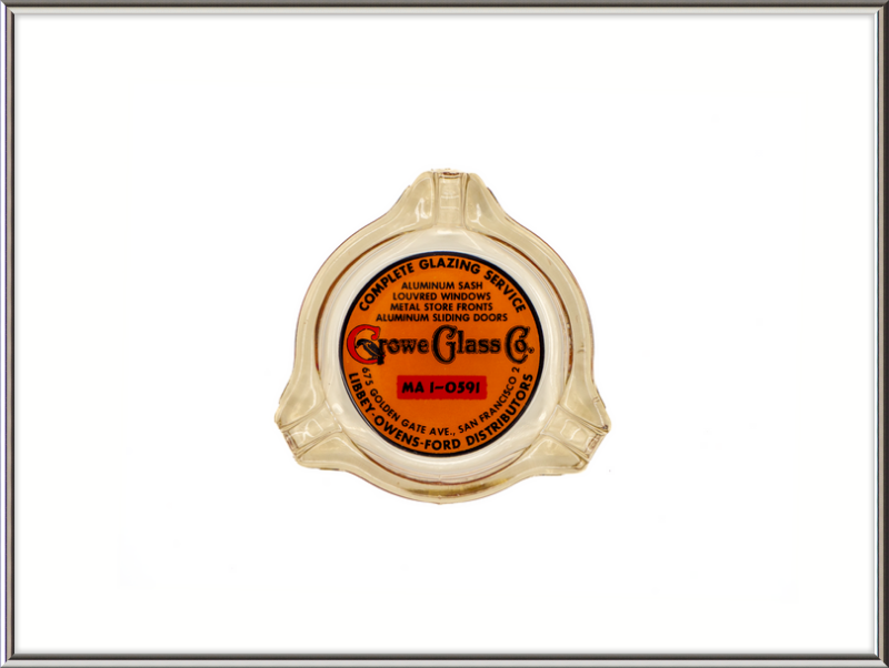 Growe Glass Co Ashtray Wall Art