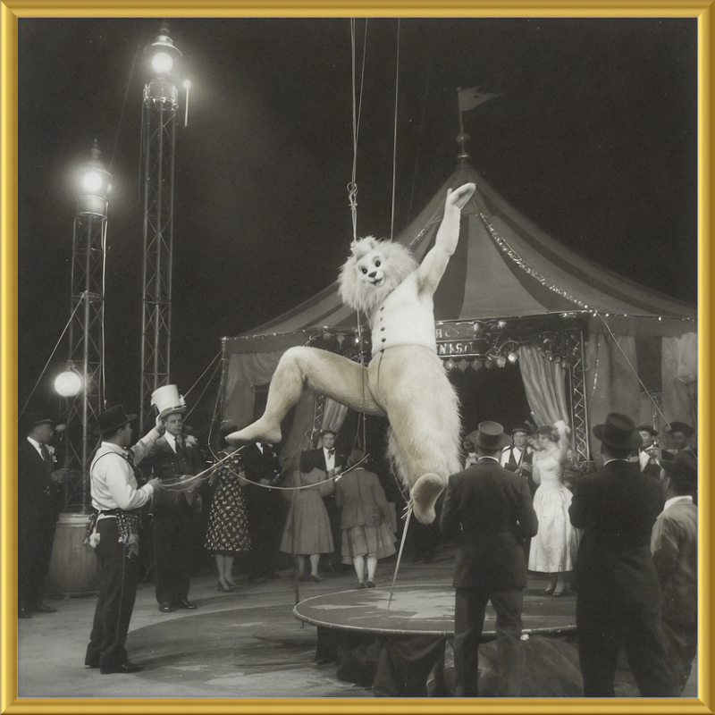 1900's Circus Oddity Framed Wall Art