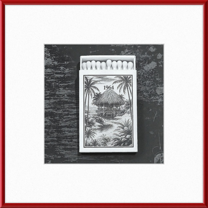 TIKI Matchbook Framed Art