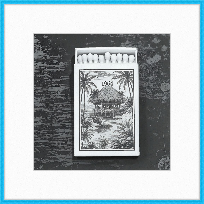 TIKI Matchbook Framed Art