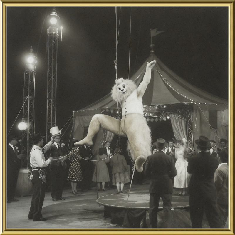 1900's Circus Oddity Framed Wall Art