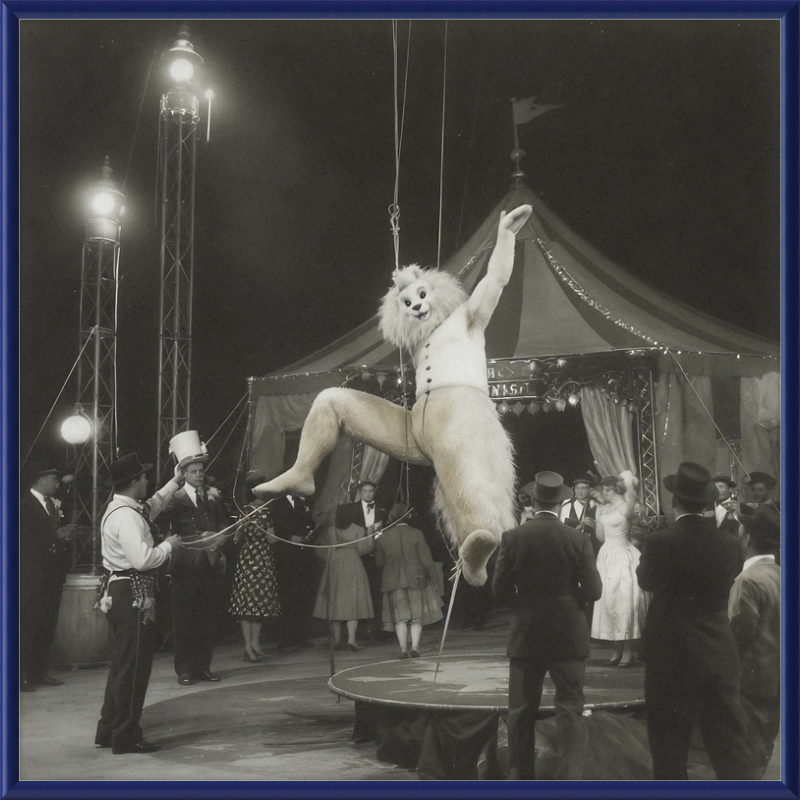 1900's Circus Oddity Framed Wall Art