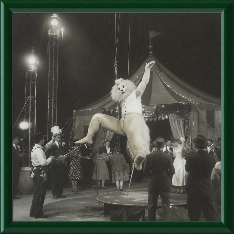 1900's Circus Oddity Framed Wall Art