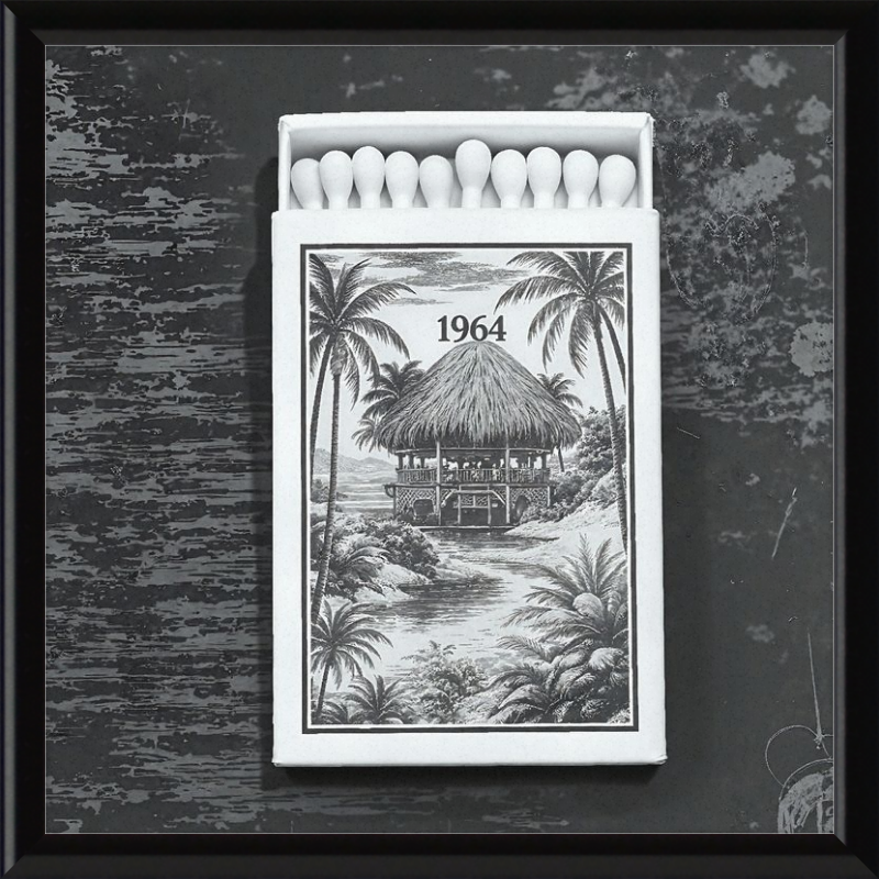 TIKI Matchbook Framed Art