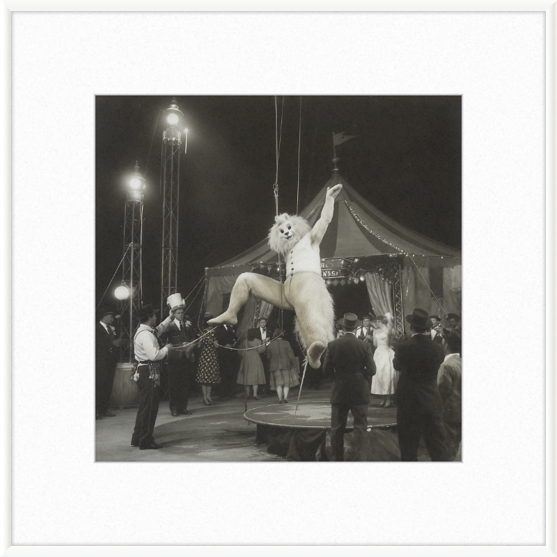 1900's Circus Oddity Framed Wall Art
