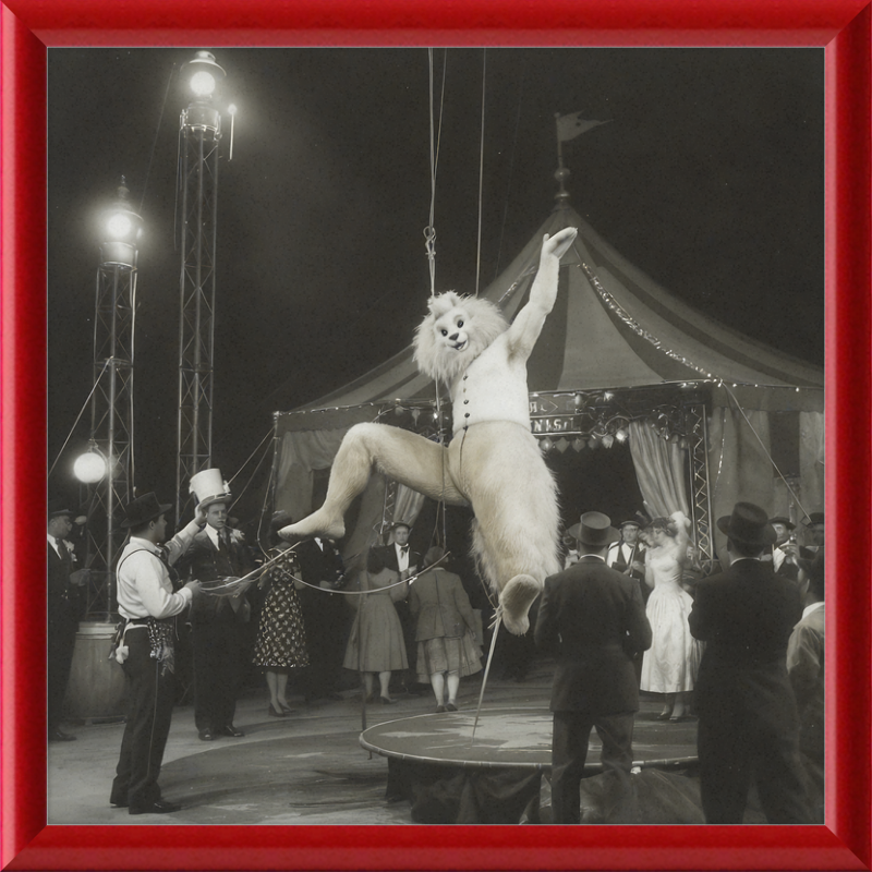1900's Circus Oddity Framed Wall Art