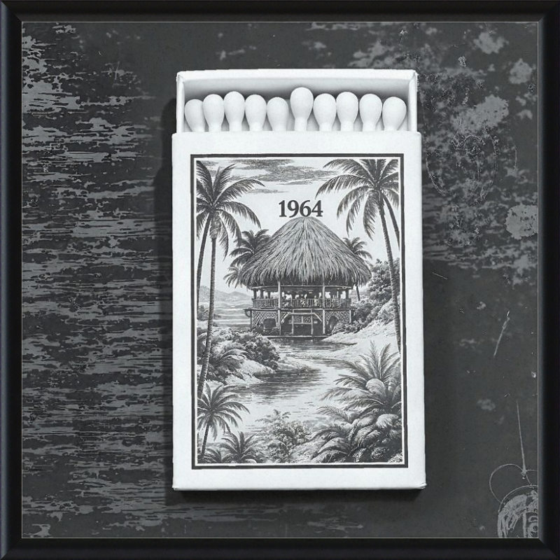 TIKI Matchbook Framed Art