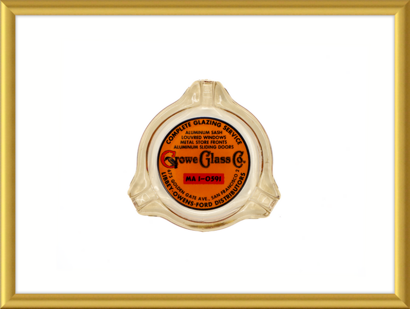 Growe Glass Co Ashtray Wall Art