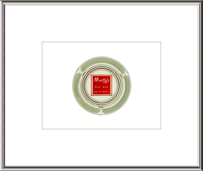 Monty's Steak House Charcoal Broiler Ashtray Wall Art