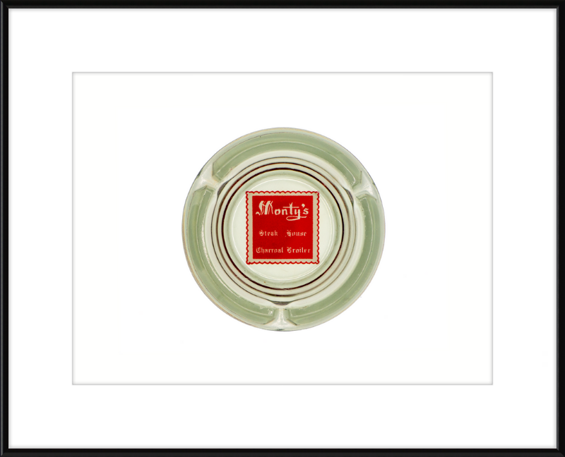 Monty's Steak House Charcoal Broiler Ashtray Wall Art