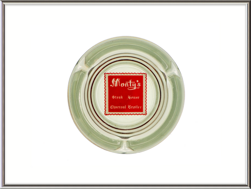 Monty's Steak House Charcoal Broiler Ashtray Wall Art