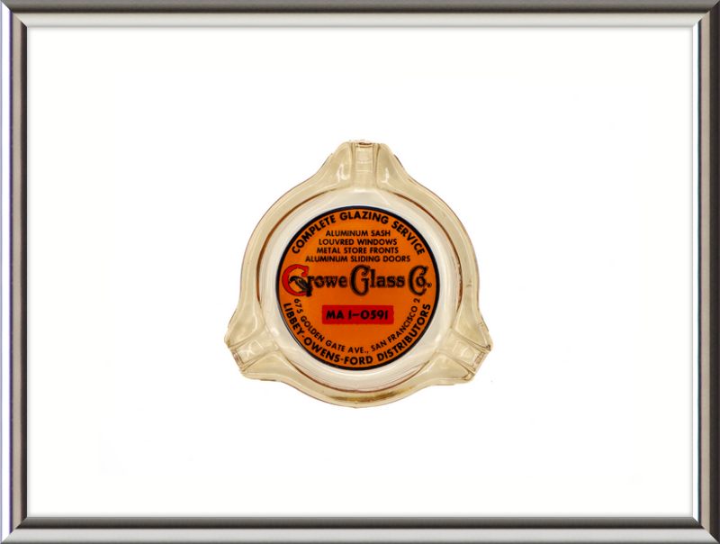 Growe Glass Co Ashtray Wall Art