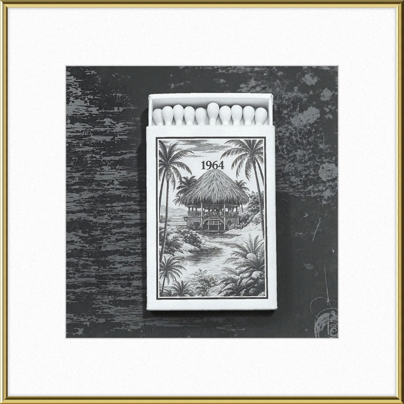 TIKI Matchbook Framed Art