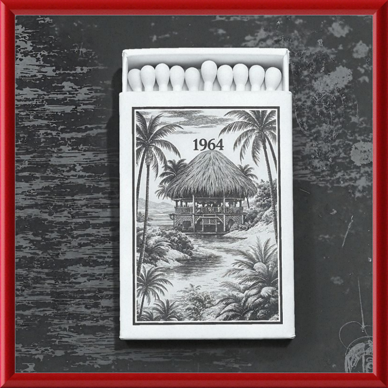 TIKI Matchbook Framed Art