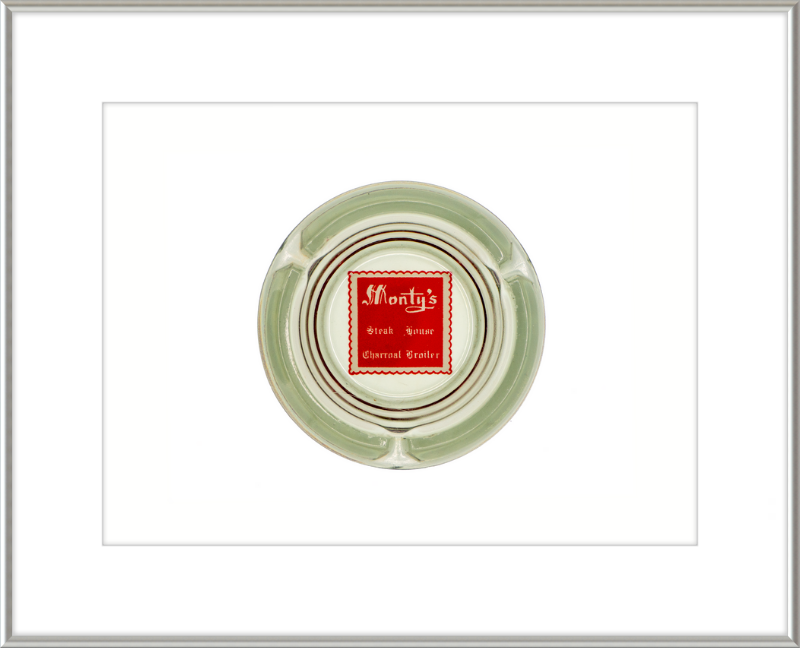 Monty's Steak House Charcoal Broiler Ashtray Wall Art