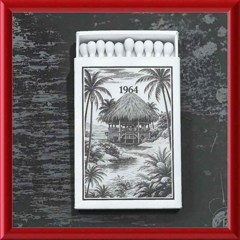 TIKI Matchbook Framed Art