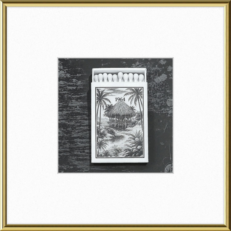 TIKI Matchbook Framed Art