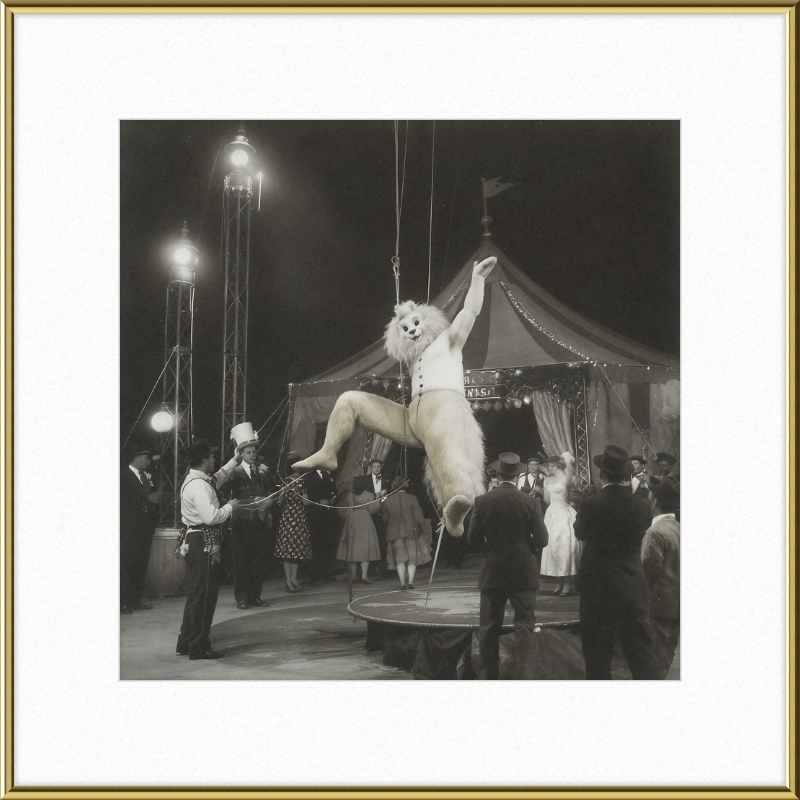 1900's Circus Oddity Framed Wall Art