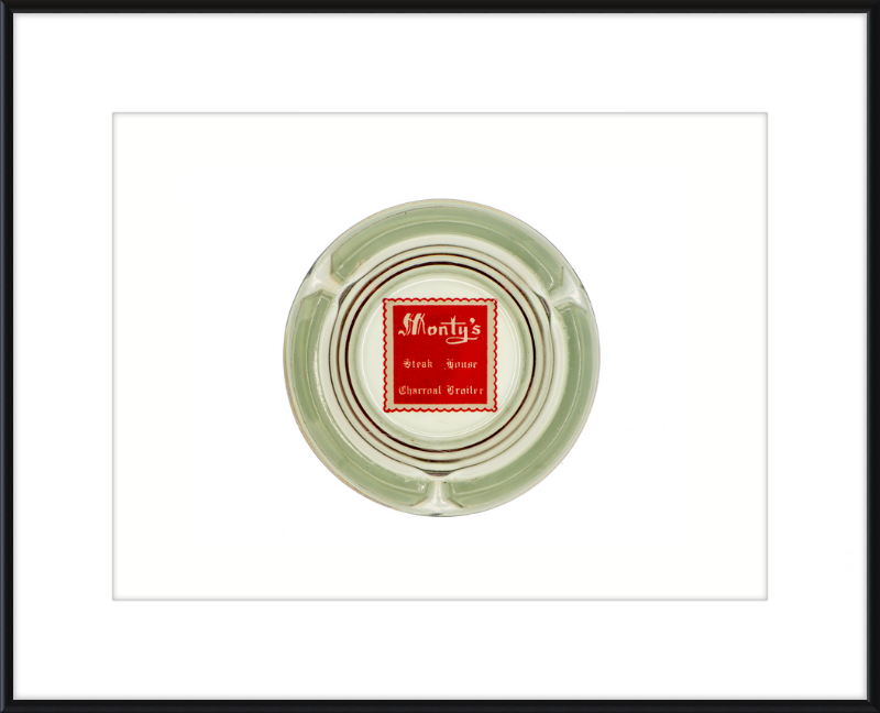 Monty's Steak House Charcoal Broiler Ashtray Wall Art