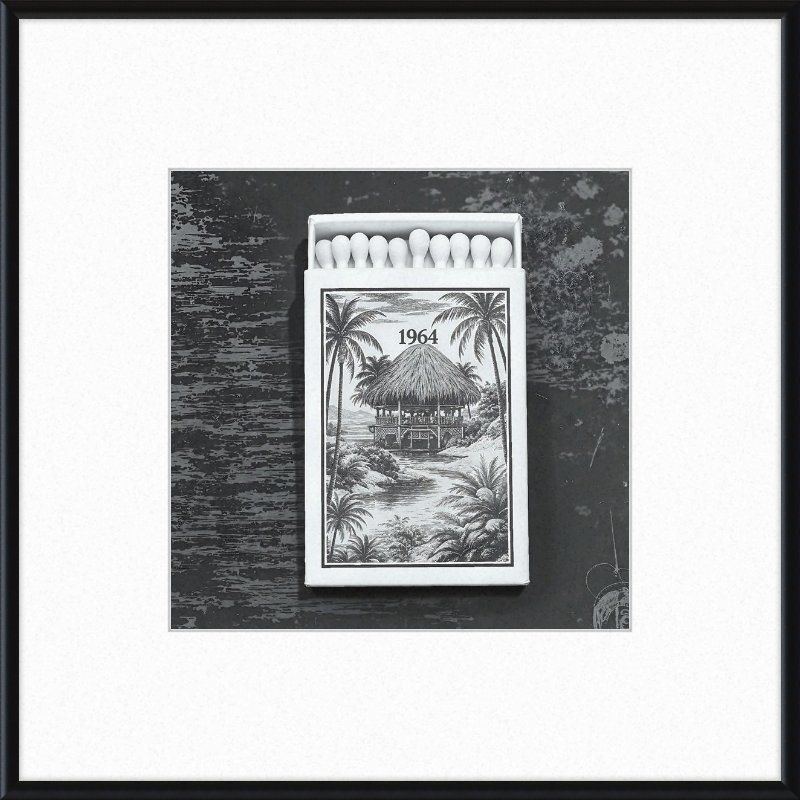 TIKI Matchbook Framed Art
