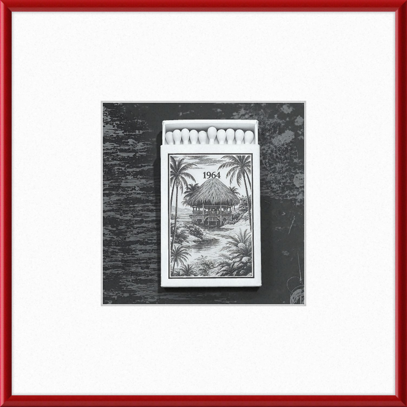 TIKI Matchbook Framed Art