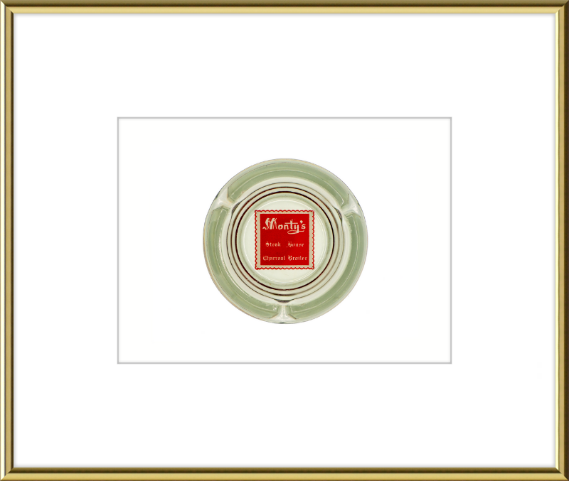 Monty's Steak House Charcoal Broiler Ashtray Wall Art