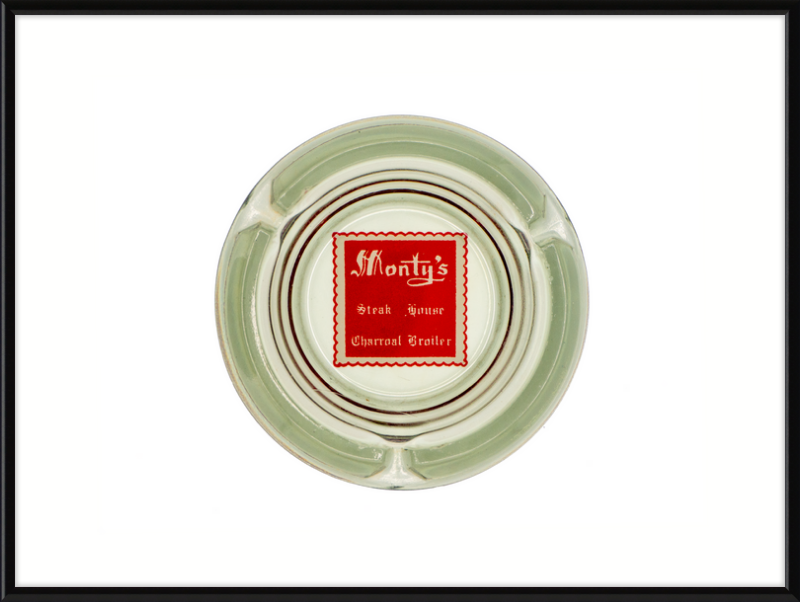 Monty's Steak House Charcoal Broiler Ashtray Wall Art