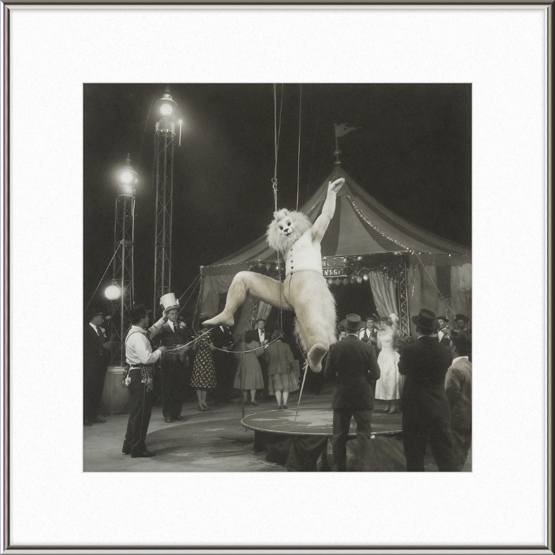 1900's Circus Oddity Framed Wall Art