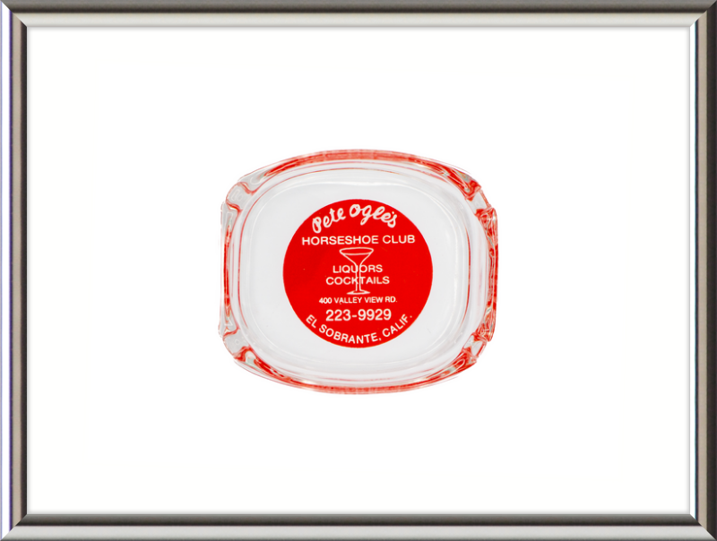 Pete Ogle's Horseshoe Club Ashtray Wall Art
