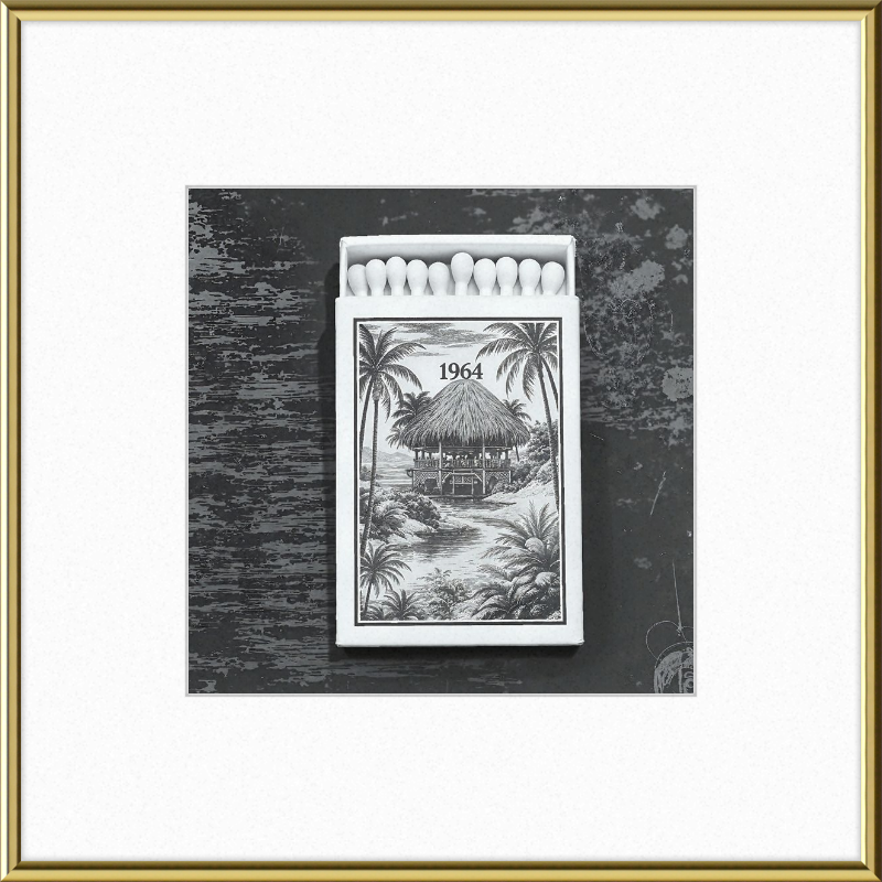 TIKI Matchbook Framed Art