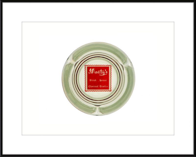Monty's Steak House Charcoal Broiler Ashtray Wall Art