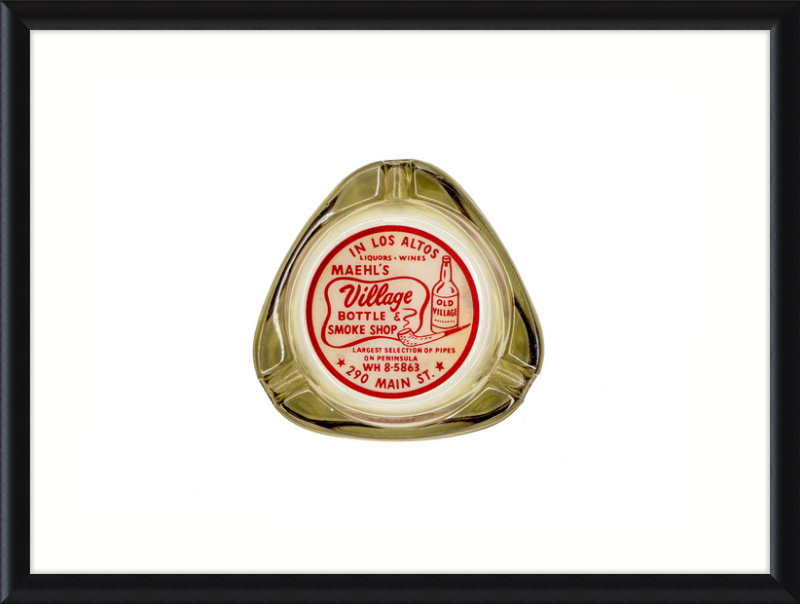 Maehl's Village Bottle & Smoke Shop Ashtray Wall Art