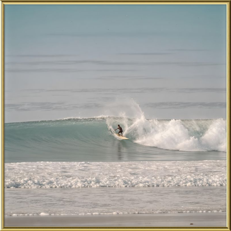 Catching Wave Surfing Framed Art
