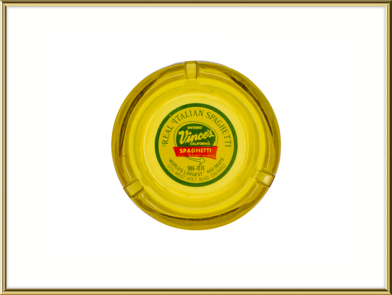 Vince's California Spaghetti Ashtray Wall Art
