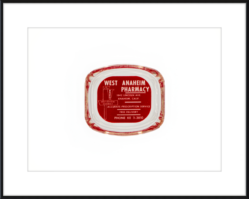 West Anaheim Pharmacy Ashtray Wall Art