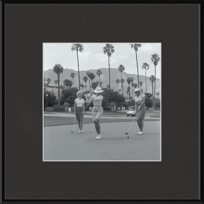 Vintage Palm Springs Golf Framed Art