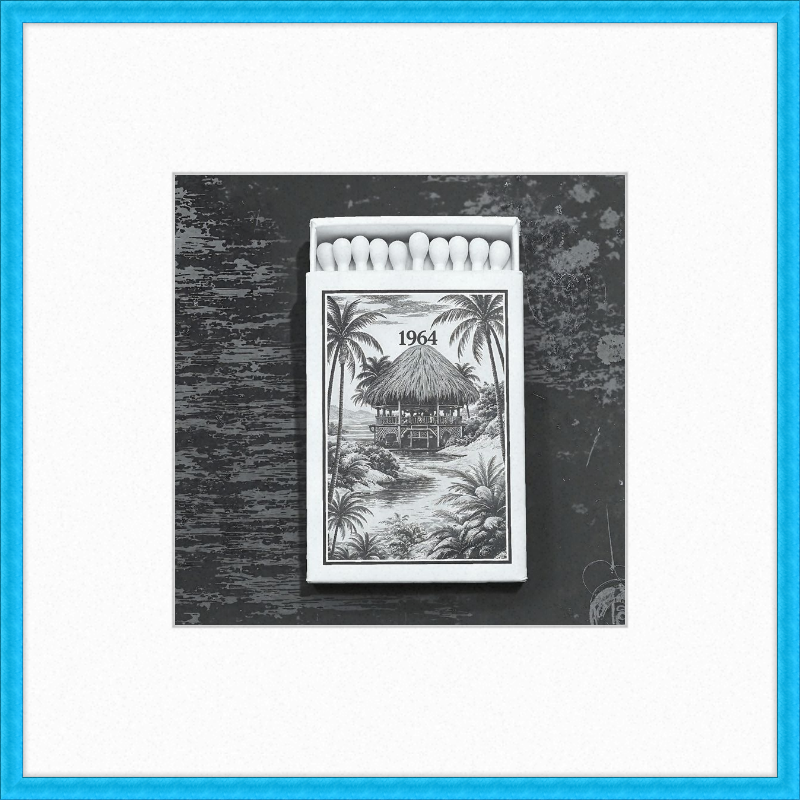 TIKI Matchbook Framed Art